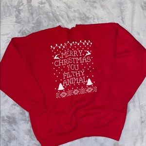 “Merry Christmas Ya Filthy Animal” Crewneck